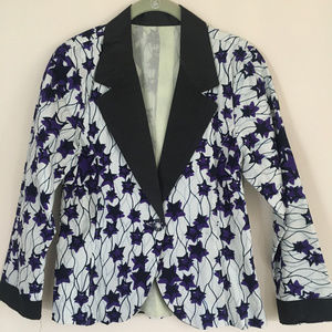 Ankara African Print Star Blazer